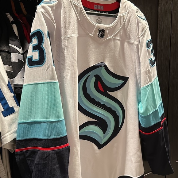 Philipp Grubauer Seattle Kraken adidas NHL Primegreen Authentic Away Jersey - Picture 4 of 11